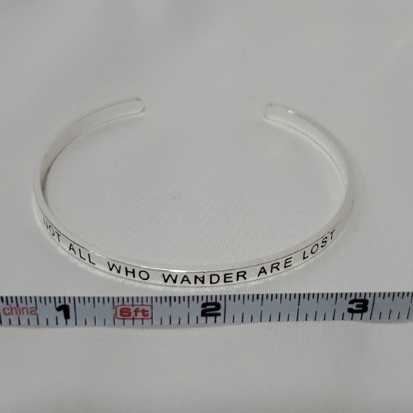 Not All Who Wander Are Lost Bracelet / Bangle - Picture 5 of 6